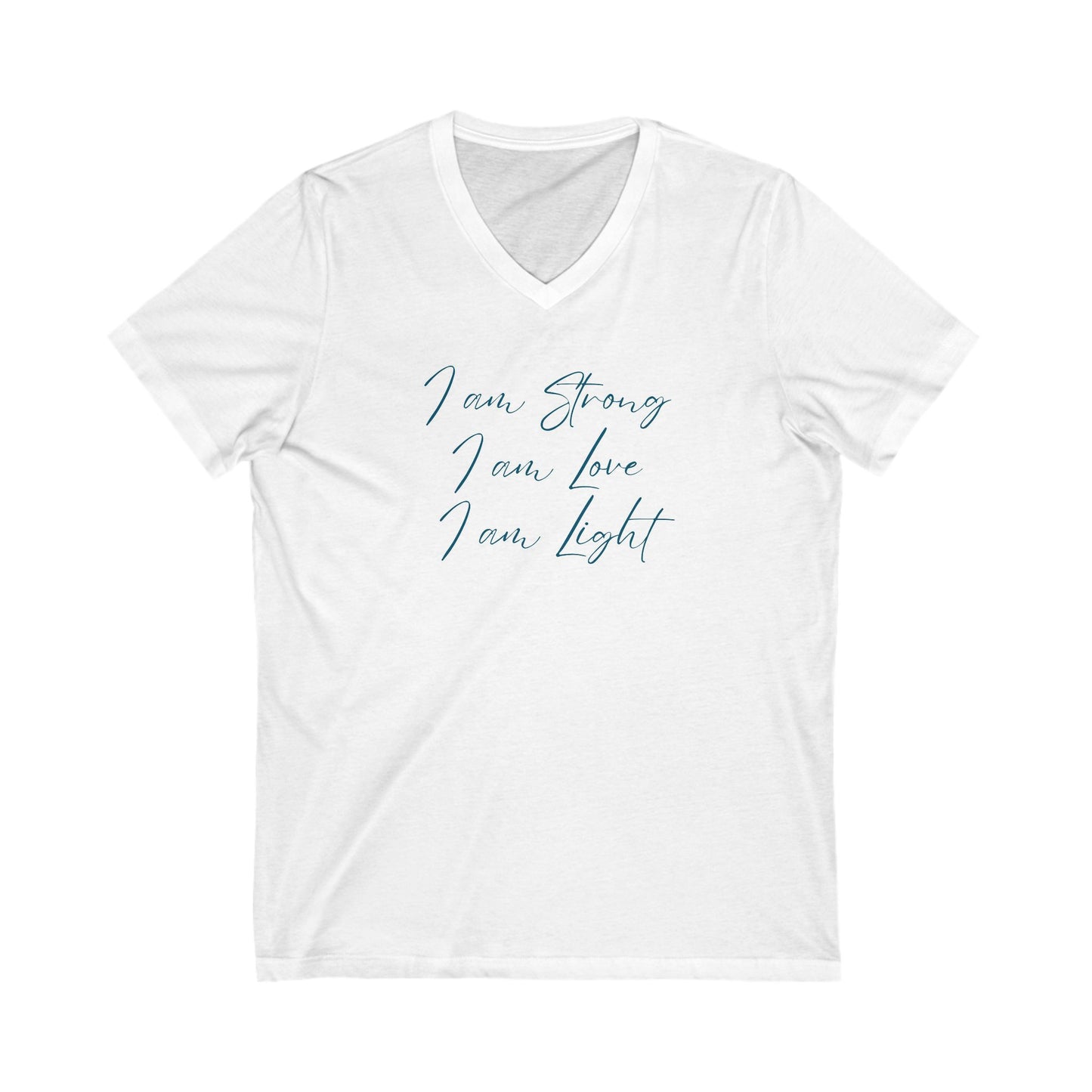 I am Light Jersey Short Sleeve V-Neck Tee