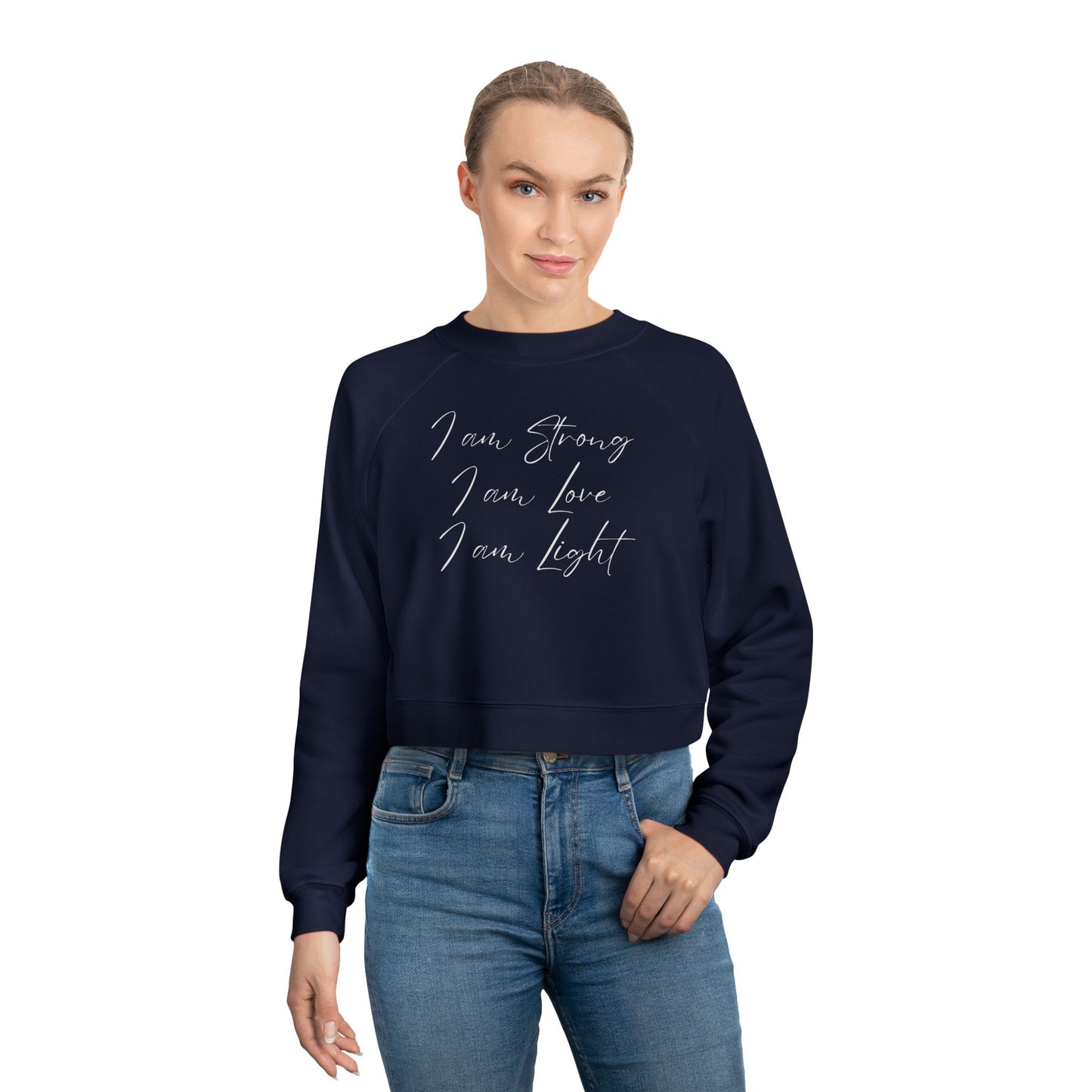 I am Light Women's Cropped Fleece Pullover