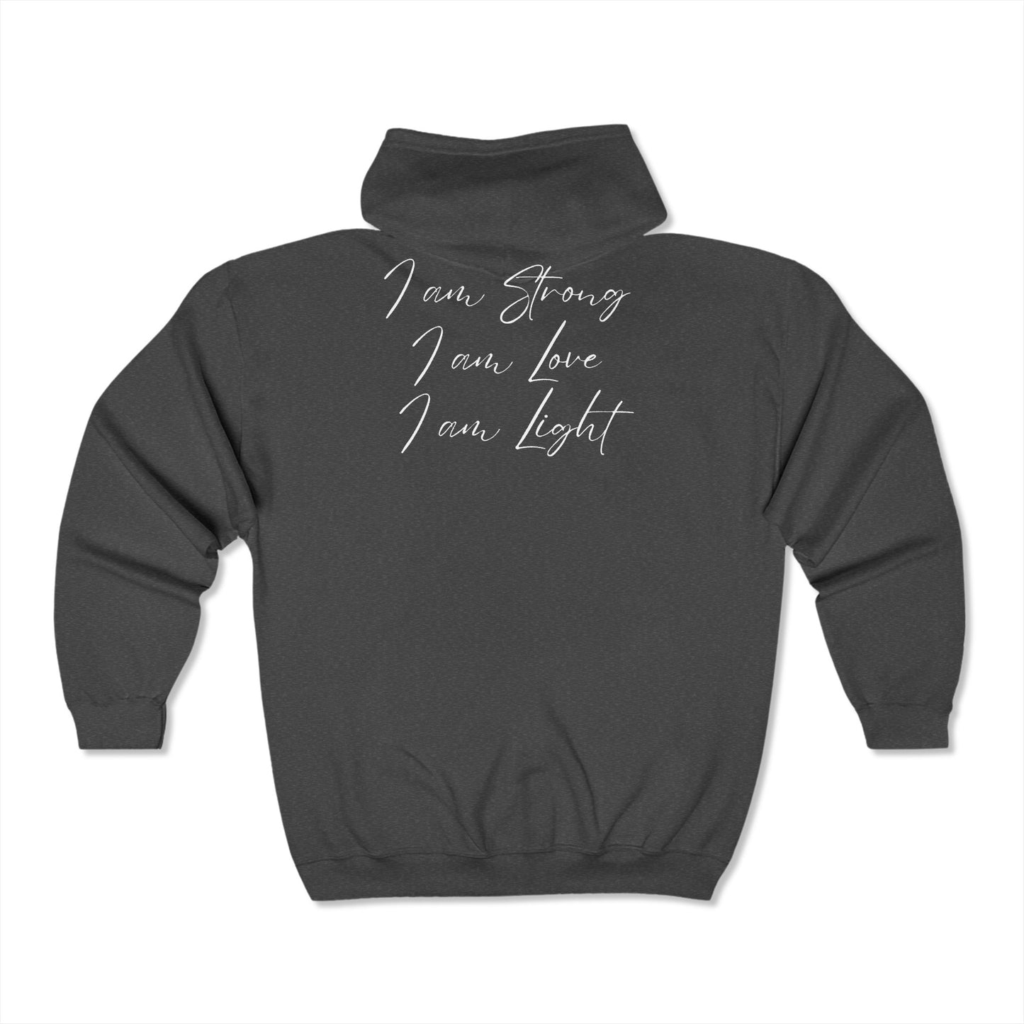 I am Light Unisex Heavy Blend™ Full Zip Hooded Sweatshirt