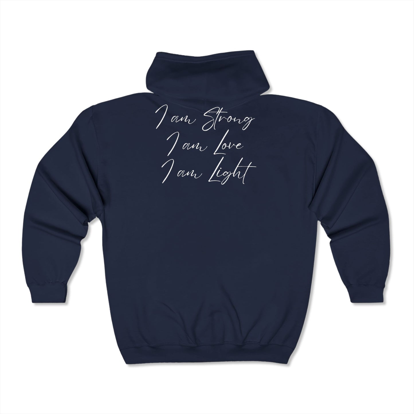 I am Light Unisex Heavy Blend™ Full Zip Hooded Sweatshirt