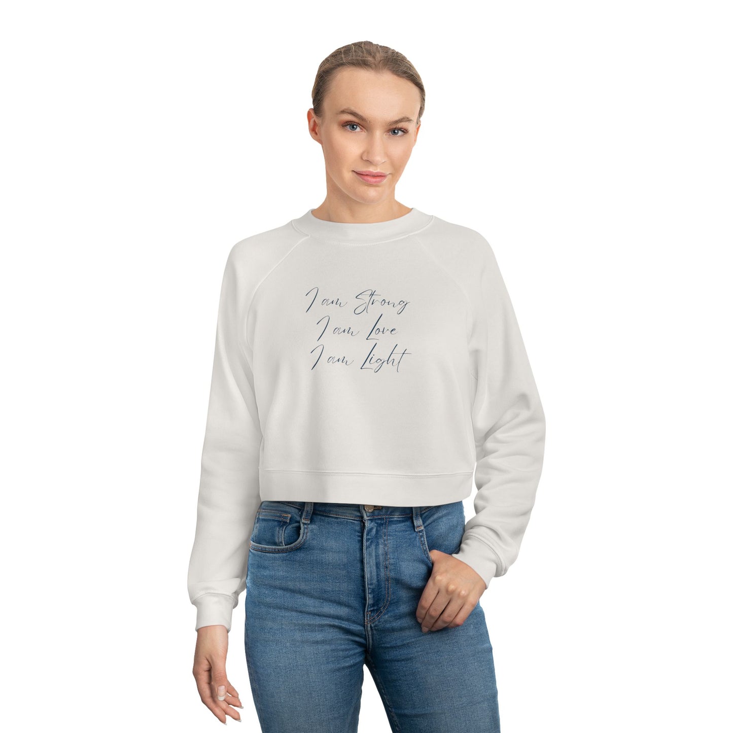 I am Light Women's Cropped Fleece Pullover