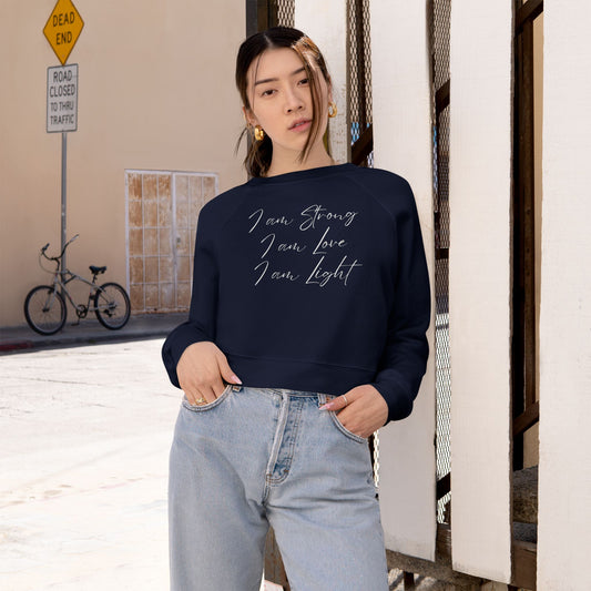 I am Light Women's Cropped Fleece Pullover